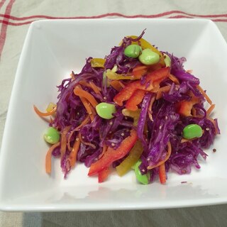 紫キャベツのカラフルコールスローサラダ